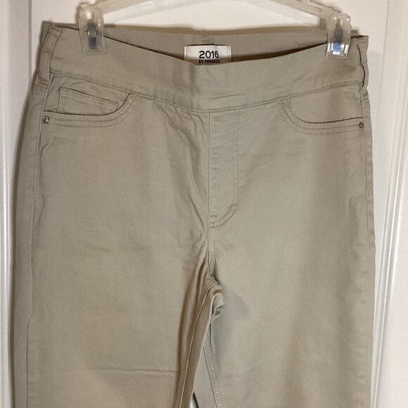 2016 by Parasuco Women's Stretchy Pants Size 10 Straight Leg Casual Pull-on - Picture 2 of 7